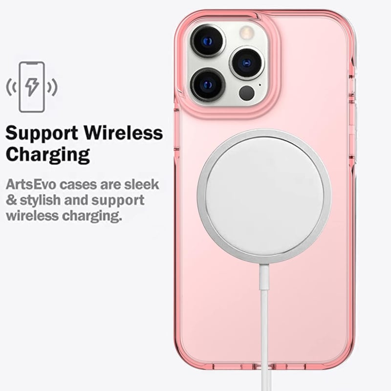ArtsEvo iPhone 13 Pro Max védőtok - Prémium TPU, 2 méteres ütésállóság, rózsaszín