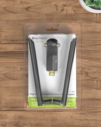 BrosTrend AC1200 USB WiFi adapter nagy hatótávú, dupla antennás, Windows kompatibilis 8