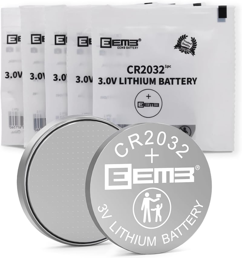 EEMB CR2032 3V lítium gombelem - autókulcs, vércukormérő, távirányító