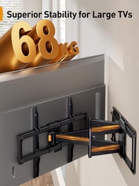 Perlegear TV Fali Tartó 42-90" Képernyőkhöz, 68 kg Teherbírás, Előszerelt, Dönthető, Forgatható, Kihúzható, VESA 600x400mm, Univerzális 5