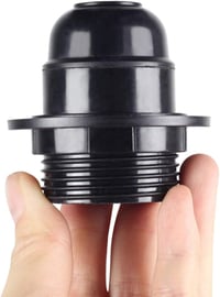 Edison E27 foglalat, 2 db fekete bakelit függőlámpa adapter 2
