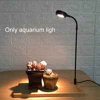 DELITLS USB-s LED Akvárium Lámpa, 10W Teljes Spektrumú, Bambusz Talppal, Nano Akváriumokhoz és Növényekhez 5