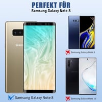 Samsung Galaxy Note 8 edzett üveg képernyővédő - 2db, karcolás- és ujjlenyomatmentes 2