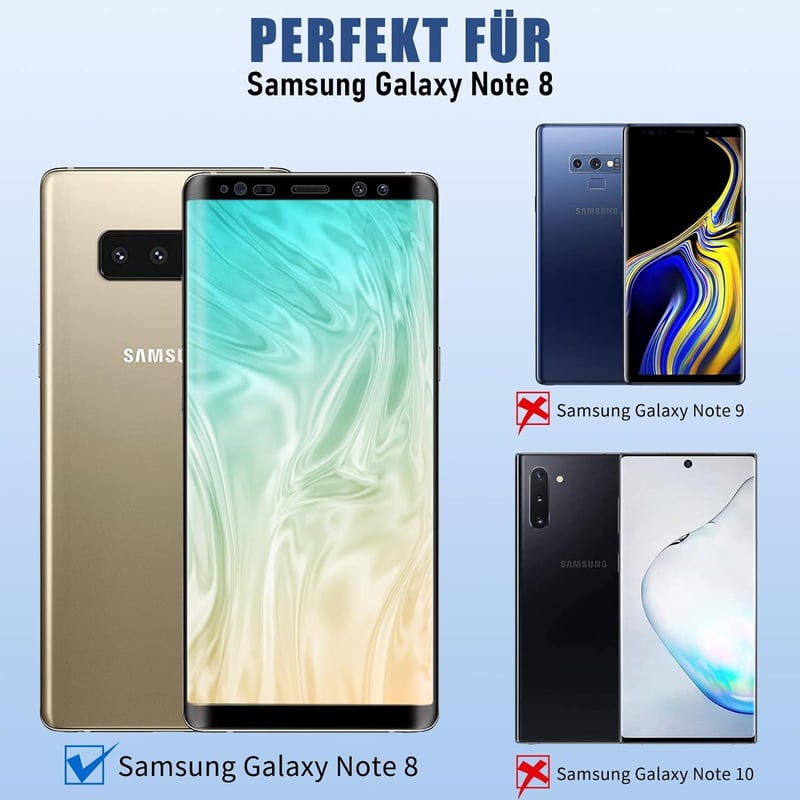 Samsung Galaxy Note 8 edzett üveg képernyővédő - 2db, karcolás- és ujjlenyomatmentes