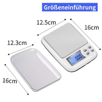 KUBEI digitális konyhai mérleg 1kg/0,01g - USB töltés, nagy pontosságú, ékszerhez, pénzérméhez 8