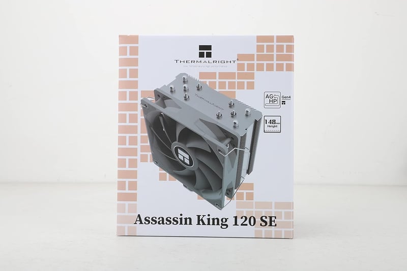 Thermalright Assassin King 120 SE CPU hűtő - 5 heatpipe, csendes ventilátor, AMD/Intel kompatibilis