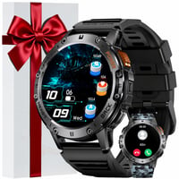 MEGALITH Smartwatch férfi okosóra LED zseblámpával, IP68 vízálló, lépésszámláló, Android — Töltőkábel hiányzik (állapot: lásd a 2. képet) 5