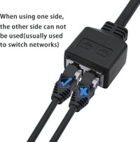 GINTOOYUN RJ45 Hálózati Adapter Kábel (22,6 cm) - Apa-Anya Csatlakozó Laptophoz, PC-hez, Routerhez - Hálózatváltáshoz 2