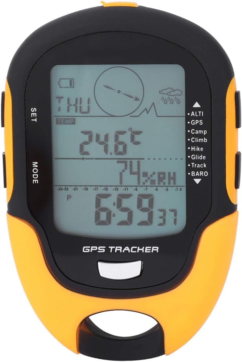 Yosoo GPS Magasságmérő Iránytű - Vízálló, Többfunkciós Outdoor Műszer USB Töltéssel