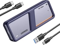 UGREEN USB 4 M2 Ház 40Gbps NVMe Külső SSD Adapter Hatékony Hűtéssel, 8TB Kapacitás, MacBook Pro M4/M4 Pro/Max és HP Celeron N4120 Kompatibil 1