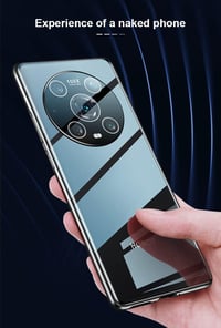 Honor Magic 5 Lite mágneses tok - 360°-os zöld alumínium keret üveg hátlappal 4