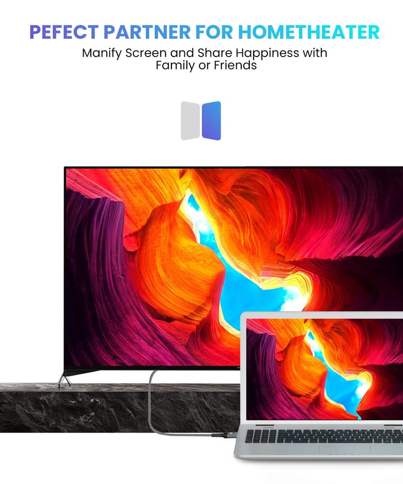 SNOWKIDS 8K HDMI Kábel 48Gbps, Férfi-Férfi, Ultragyors Adatátvitel