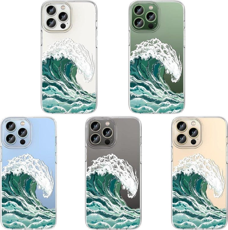 iPhone 13 Pro Max Átlátszó Hullámminás Ütésálló Szilikon Védőtok