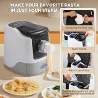 Moongiantgo automata tésztakészítő gép 12 formával, 500g kapacitás, 260W 5