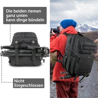 YOREPEK 45L Katonai Hátizsák - Taktikai MOLLE Túrazsák Férfiaknak, Kempingezéshez, Túrázáshoz, Vadászathoz - Fekete 6