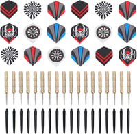 Ejoyous 18 részes acélhegyű darts készlet fém tűvel és szárnyakkal 3