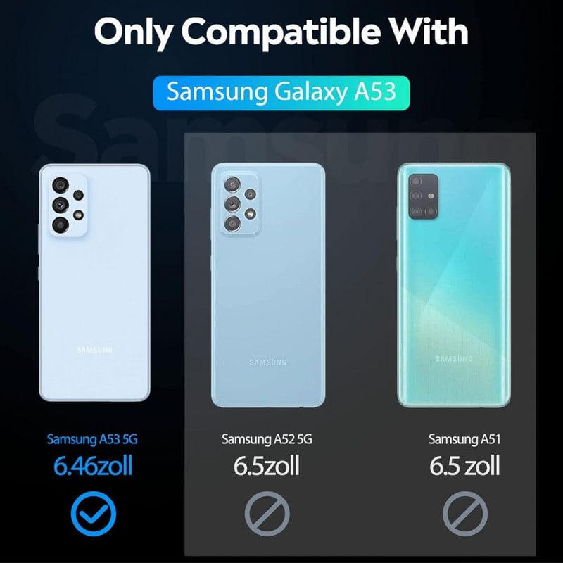 Samsung Galaxy A53 5G Fekete Ütésálló Védőtok