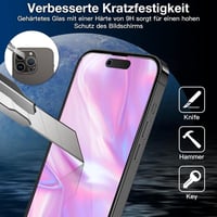 iPhone 14 Pro Max kijelzővédő fólia, 2 db-os szett - Agedate 3