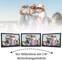 TSITSC 13,3" Digitális Képkeret - 1280x800 Felbontás, Fotó/Videó/Zene Lejátszás, Naptár Funkcióval, Távirányítóval, 32GB Tárhely, USB/SD Tám 7
