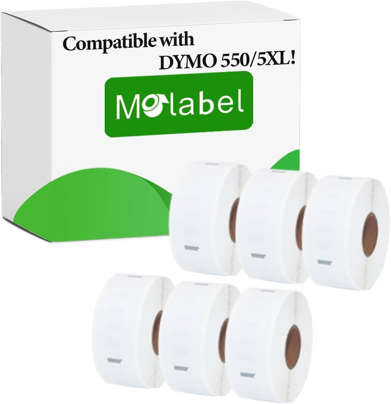 Molabel visszaküldési címke tekercs - Dymo LabelWriter 550 nyomtatókhoz - 6x500 db