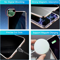 Apple iPhone 14 Arany Átlátszó Védőtok Üvegfóliával 5