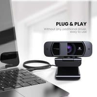 Webkamera HD 1080P Mikrofonnal és Fedéllel - Streameléshez, Játékhoz 6