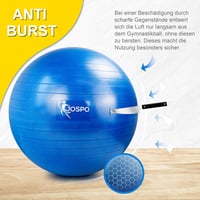 Jospo Fekete Fitness Labda Pumpával - 350kg Teherbírású Yoga Ball S-es Méret 3