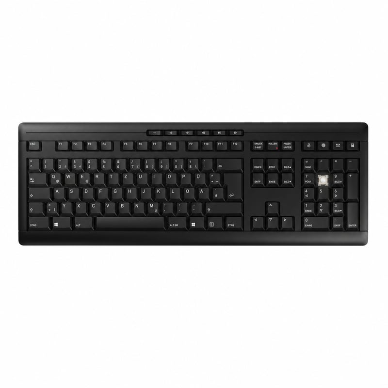 Bezdrôtová klávesnica CHERRY Stream, čierna, nemecké rozloženie, bezdrôtová, neúplný a používaný stav