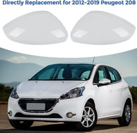 ConBlom Visszapillantó Tükör Borítás Peugeot 208 2008 (2012-2019) - ABS Anyagú Oldalsó Tükör Sapka Szett, Tartós Autó Külső Kiegészítő 6