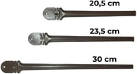 ANIMALPLAST 10 db Hullámos Madárülőke Szett - 30 cm Barna Műanyag Ülőrudak Kalitkába Kis és Közepes Madaraknak - brown 4