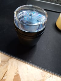 Recipient pentru iaurt și musli Mepal Ellipse Mini - 300 ml - Nordic Black — bază pentru compartimentul de musli deteriorată (stare: vezi a 2-a fotografie) 5