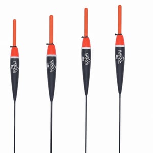 Set plovaka Paradox Fishing 4 kom. – set ribičkih plovaka različitih težina 1,5g, 2g, 3g, 4g (nepotpun, nedostaje plovak od 5g)
