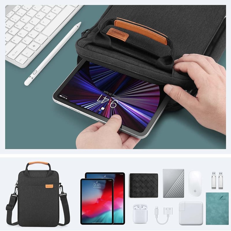 NIDOO 13,6" vízálló laptop táska MacBook, iPad, Surface és más 13" eszközökhöz