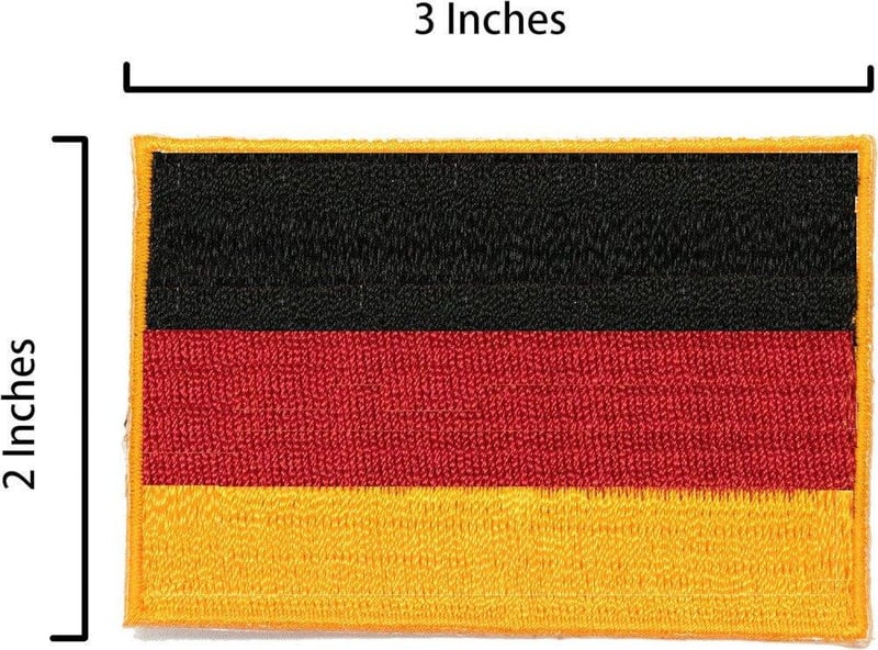 A-ONE Német Zászlós Vasalható Folt Monschau Városképpel, 2 darabos