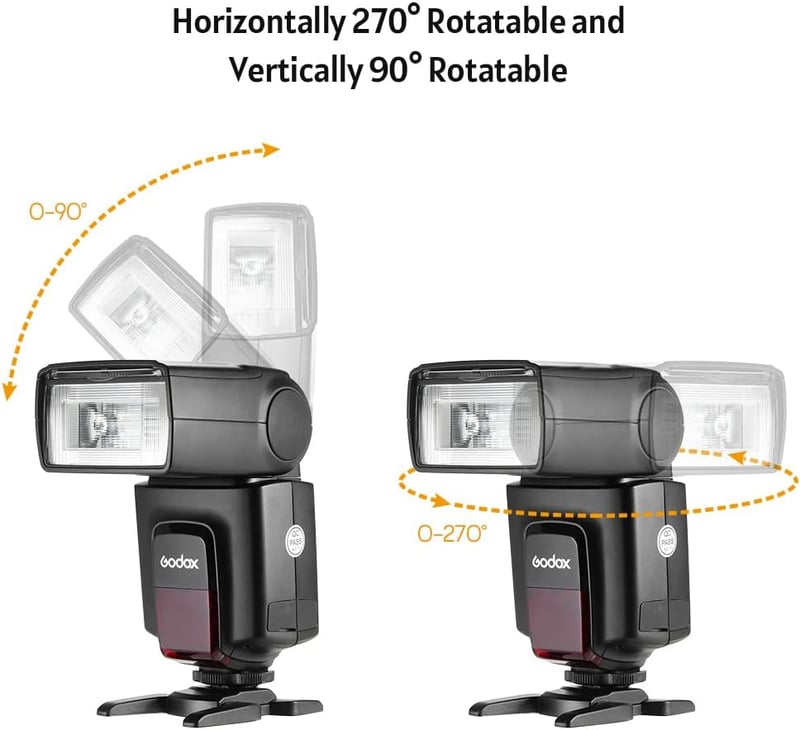Godox TT520II Univerzális Vaku 5600K + 2.4G Vezeték Nélküli Kioldó, 1/20000s Vakuidő, M/S1/S2 Módok, Canon Nikon Pentax Olympus Kompatibilis