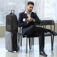 HOMIEE 15,6 colos vízálló laptop hátizsák USB töltőporttal, férfiaknak 5