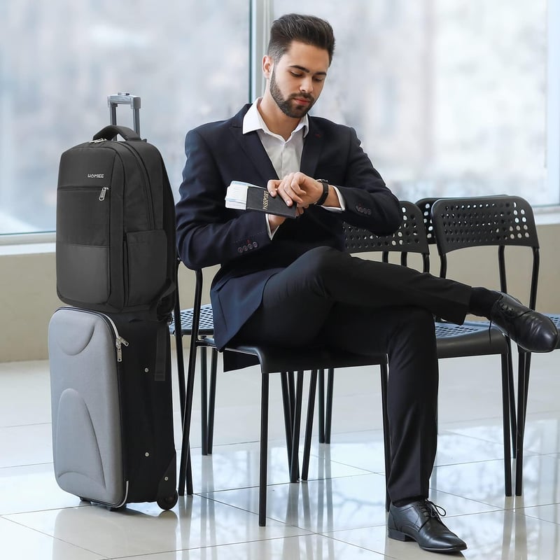 HOMIEE 15,6 colos vízálló laptop hátizsák USB töltőporttal, férfiaknak