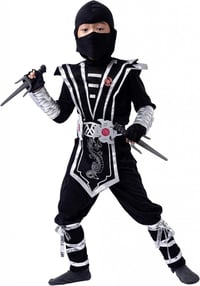 Ninja jelmez szett 8-10 éveseknek, kiegészítőkkel 1