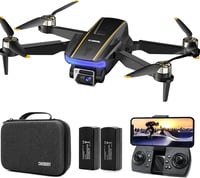 CHUBORY A68 WiFi FPV Drón Kezdőknek HD Kamerával, Kefenélküli Motorral, Automata Lebegéssel, 3D Flip Funkcióval, 2 Akkumulátorral és Hordtás 8