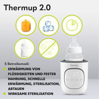 Thermup 2.0 Cumisüveg Melegítő, 5 az 1-ben Bébiétel és Folyadék Melegítő, Sterilizáló, Kiolvasztó Funkció, BPA-mentes, Túlmelegedés 3