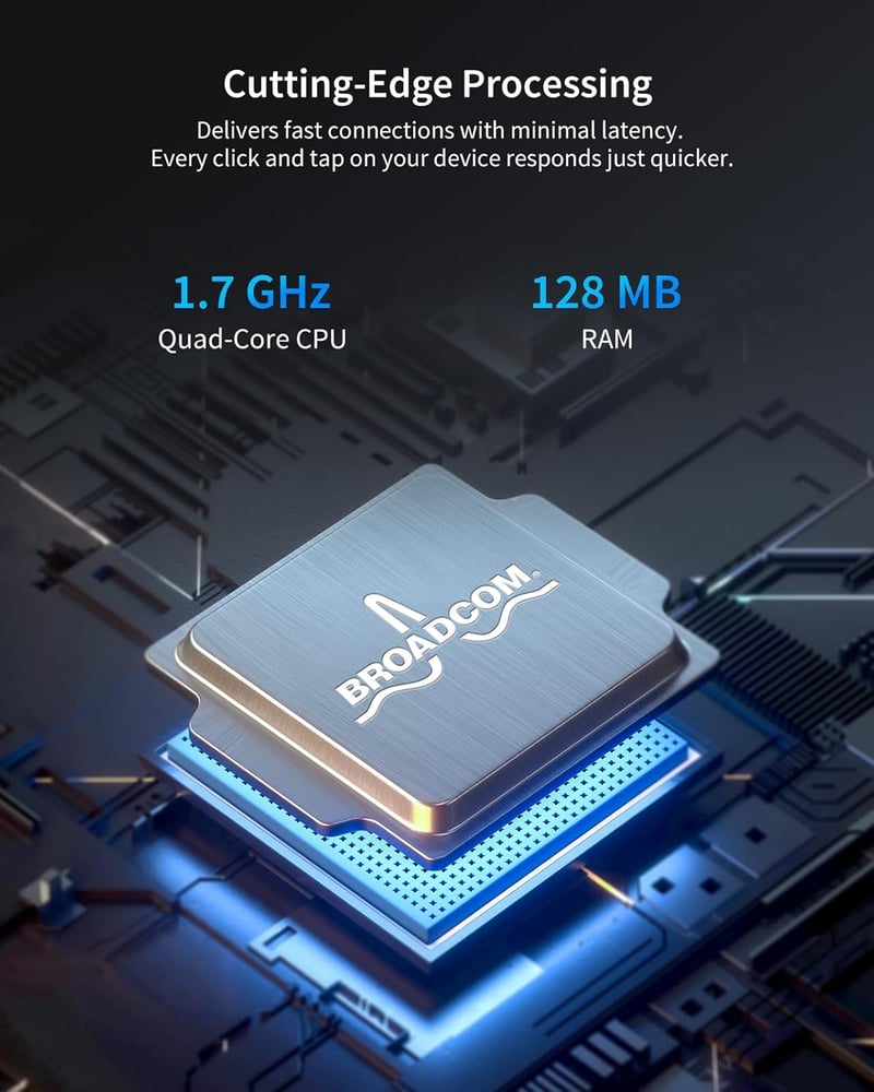 BrosTrend WiFi 6 AX3000 Jelerősítő - Gigabit LAN Portos Internet Erősítő, 2402Mbps 5GHz & 574Mbps 2.4GHz DualBand, WPA3, Vezetékes LAN Csatl