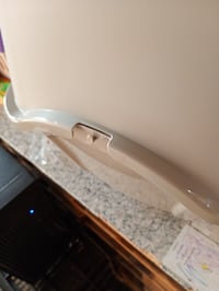 Zatvoreni mačji WC Flamingo Lexie, siva, 39x56x39,4 — neispravan, djelomično funkcionalan: slomljena vrata, nedostaje stražnja kopča (stanje: vidi 2. sliku) 4