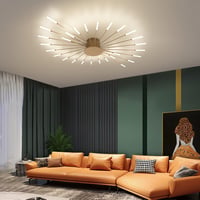 minifair Modern LED Mennyezeti Lámpa 42 Fejes Arany Virág Alakú Csillár 4000K Semleges Fényű Akril Lámpaernyővel Nappali Hálószoba Gyerekszo 7