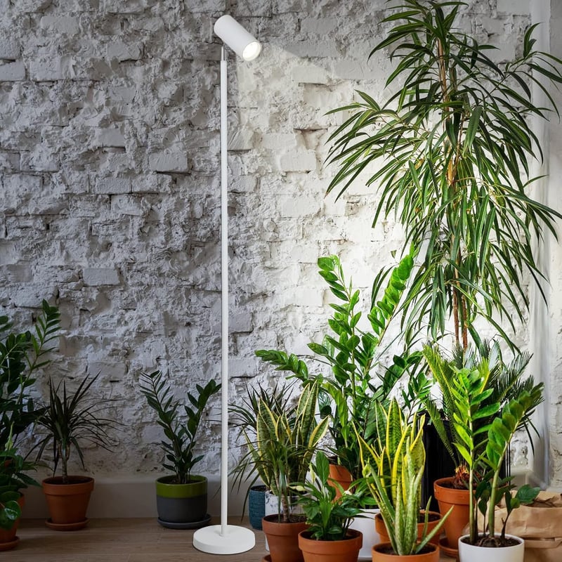 Rayofly 20W Teljes Spektrumú LED Növénylámpa, Állítható Magasságú Beltéri Növényvilágítás Időzítővel 4/8/12H, Fehér Növénynevelő Lámpa Csere
