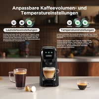 CAPXSNOB Warriors1 5 az 1-ben Kapszulás Kávéfőző - Nespresso, Dolce Gusto, Lavazza Kompatibilis, 20 Bar, 0,8L, Automata Mini Kávégép Otthonr 6