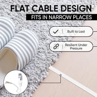 Mr. Tronic 15m-es Cat7 Ethernet kábel, lapos, réz, RJ45, 10 Gbps, fehér 5