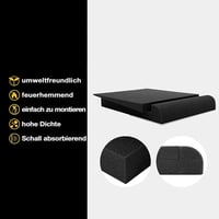 Sonic Acoustics hangszigetelő szivacs, 12,7 cm-es stúdió monitorokhoz, 2 db, fekete 6