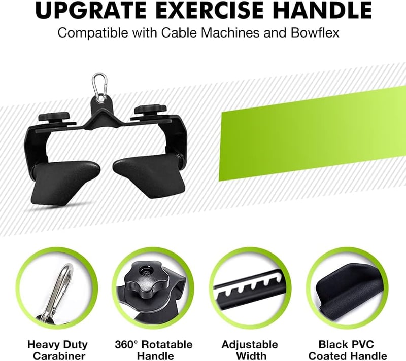 SevnElk Evezős Fogantyú LAT Pull-Down Kábel Húzó Fitness Torony Tricepsz Hátizom Edzés - H1, length: 15 cm