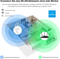 TP-Link AC1200 Dual Band WiFi Jelerősítő és Repeater, 5GHz/2.4GHz, 1200Mbps 2
