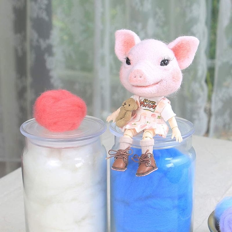 Tündérmese DIY Színes Gyapjú Filc Készlet Kézműveskedéshez